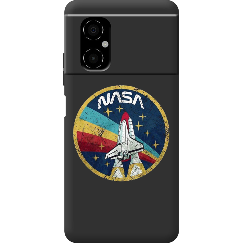 Черный чехол BoxFace Poco M4 5G NASA