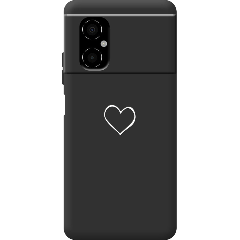 Черный чехол BoxFace Poco M4 5G My Heart