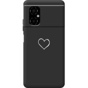 Черный чехол BoxFace Poco M4 5G My Heart