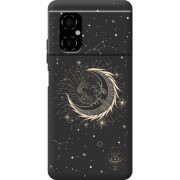 Черный чехол BoxFace Poco M4 5G Moon