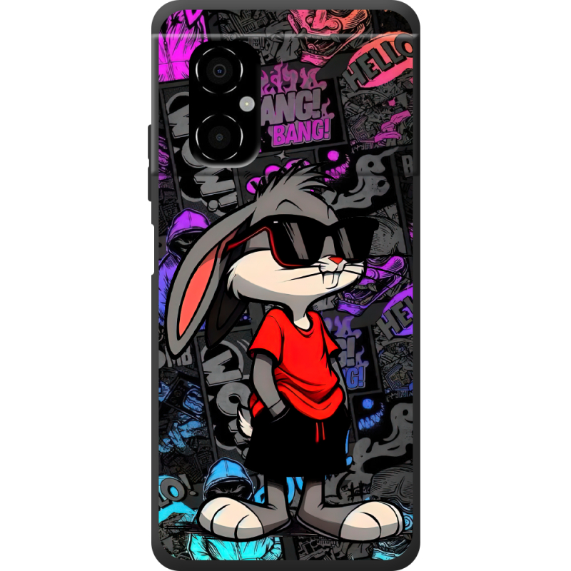 Черный чехол BoxFace Poco M4 5G Малий вухань