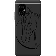 Черный чехол BoxFace Poco M4 5G Horse