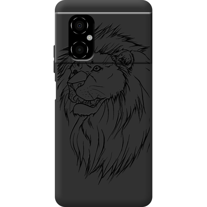 Черный чехол BoxFace Poco M4 5G Lion