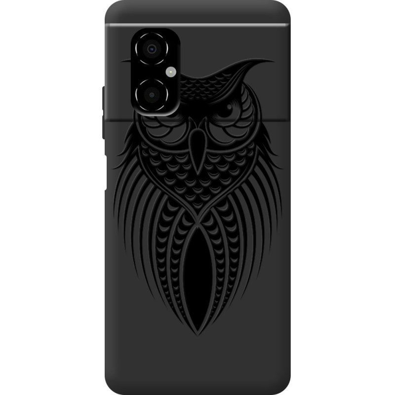 Черный чехол BoxFace Poco M4 5G Owl