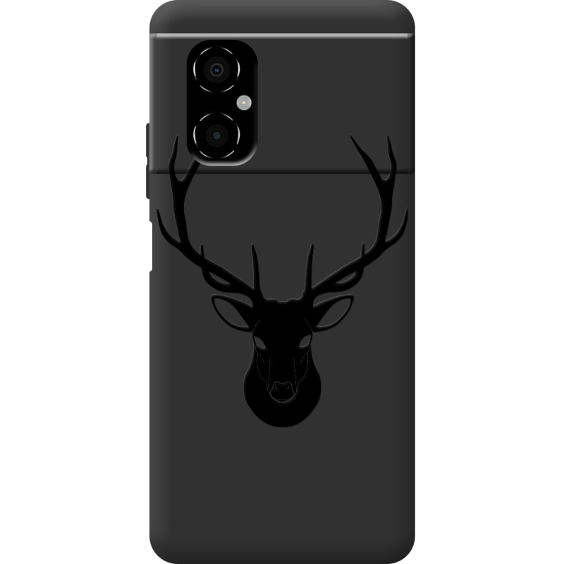 Черный чехол BoxFace Poco M4 5G Deer