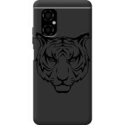 Черный чехол BoxFace Poco M4 5G Tiger