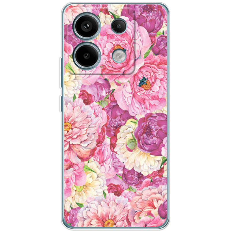 Чехол BoxFace Xiaomi Redmi Note 13 Pro 5G Pink Peonies