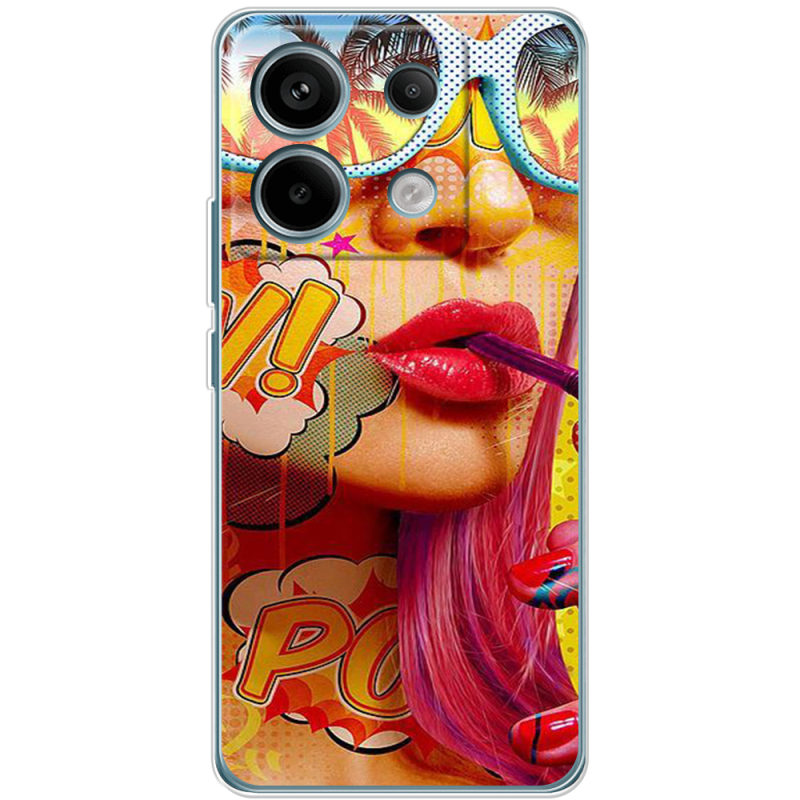 Чехол BoxFace Xiaomi Redmi Note 13 Pro 5G Yellow Girl Pop Art