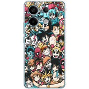 Чехол BoxFace Xiaomi Redmi Note 13 Pro 5G Anime Stickers