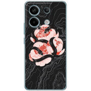 Чехол BoxFace Xiaomi Redmi Note 13 Pro 5G Snake Rose