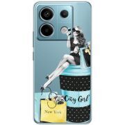 Прозрачный чехол BoxFace Xiaomi Redmi Note 13 Pro 5G City Girl