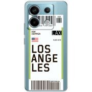 Прозрачный чехол BoxFace Xiaomi Redmi Note 13 Pro 5G Ticket Los Angeles