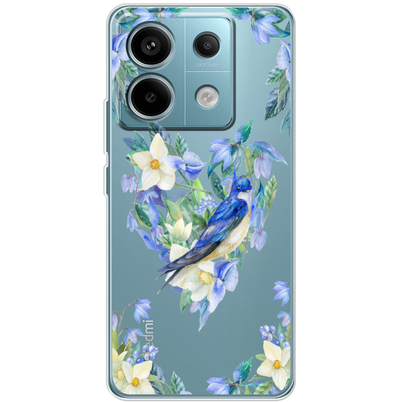 Прозрачный чехол BoxFace Xiaomi Redmi Note 13 Pro 5G Spring Bird