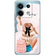 Прозрачный чехол BoxFace Xiaomi Redmi Note 13 Pro 5G Travel Girl