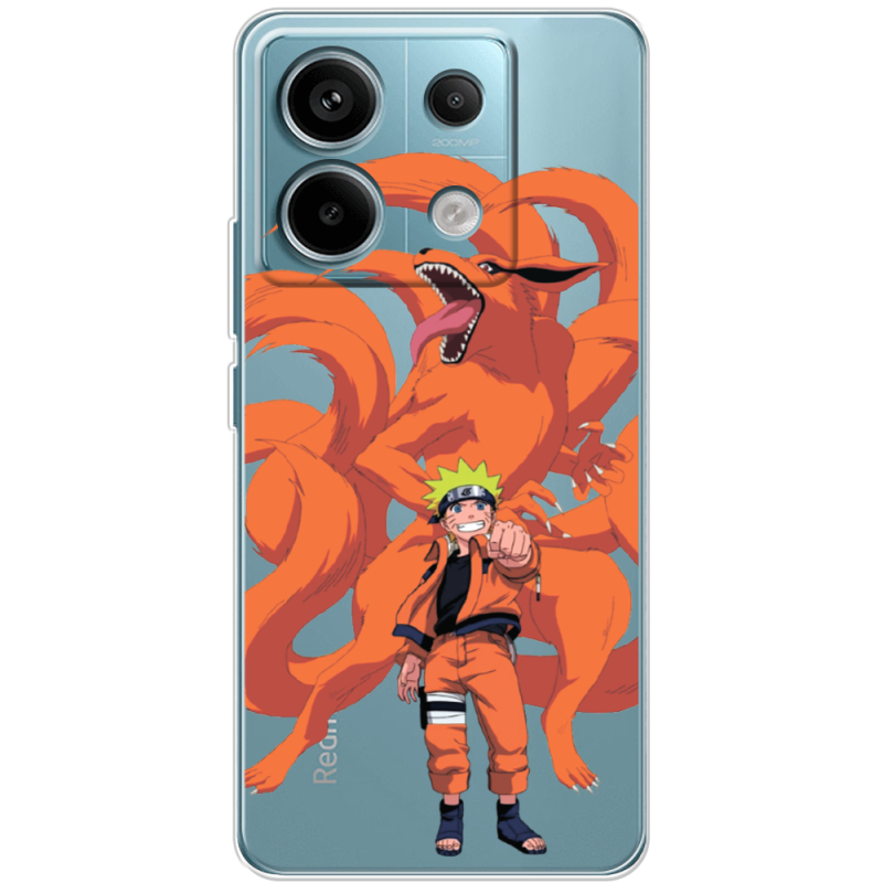 Прозрачный чехол BoxFace Xiaomi Redmi Note 13 Pro 5G Naruto and Kurama