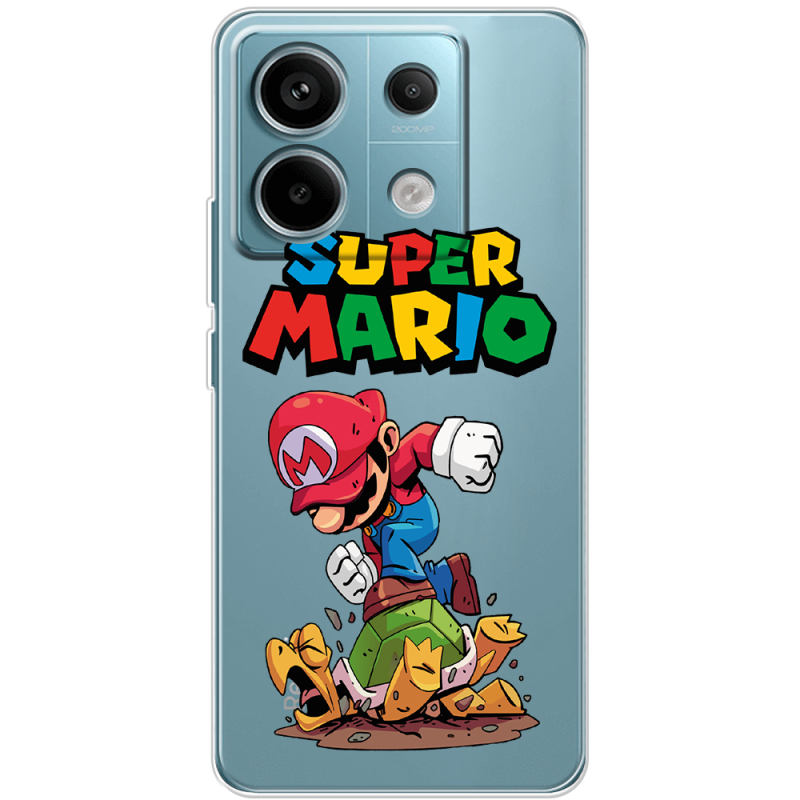 Прозрачный чехол BoxFace Xiaomi Redmi Note 13 Pro 5G Super Mario