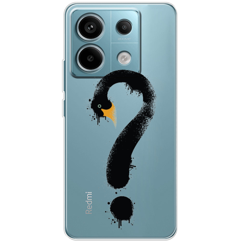 Прозрачный чехол BoxFace Xiaomi Redmi Note 13 Pro 5G Swan question