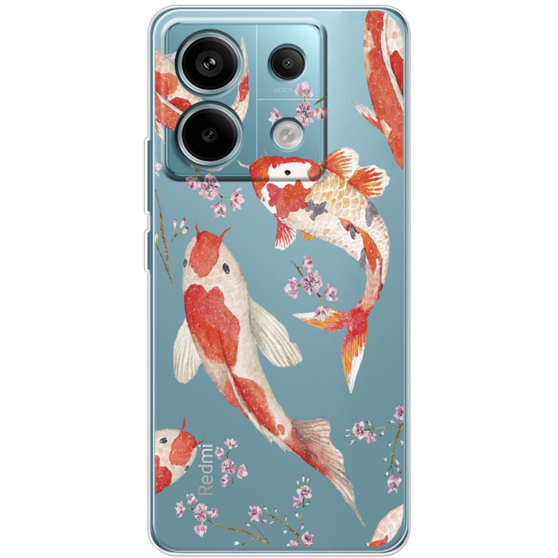 Прозрачный чехол BoxFace Xiaomi Redmi Note 13 Pro 5G Japanese Koi Fish