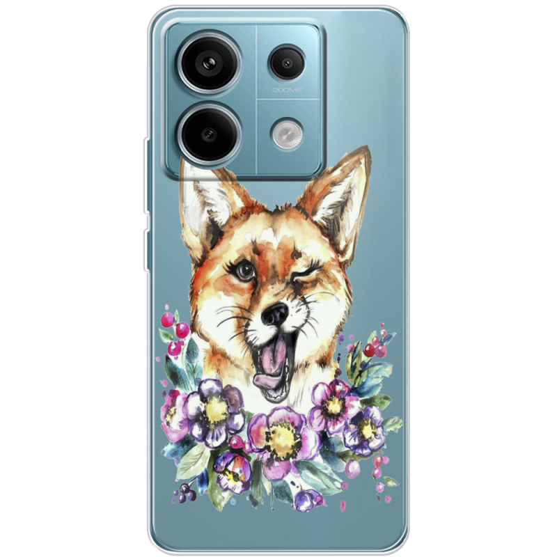 Прозрачный чехол BoxFace Xiaomi Redmi Note 13 Pro 5G Winking Fox