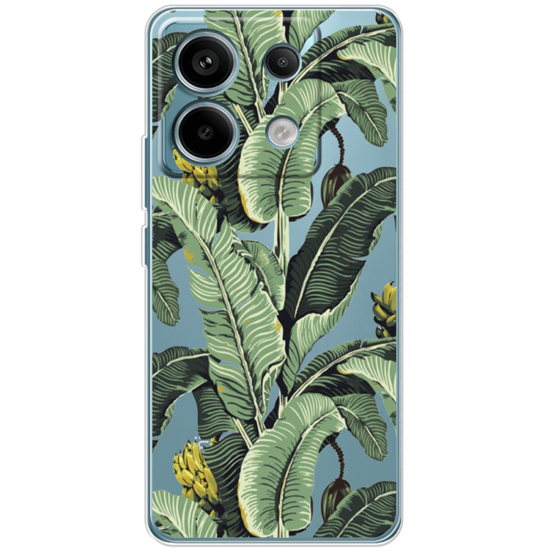 Прозрачный чехол BoxFace Xiaomi Redmi Note 13 Pro 5G Banana Leaves