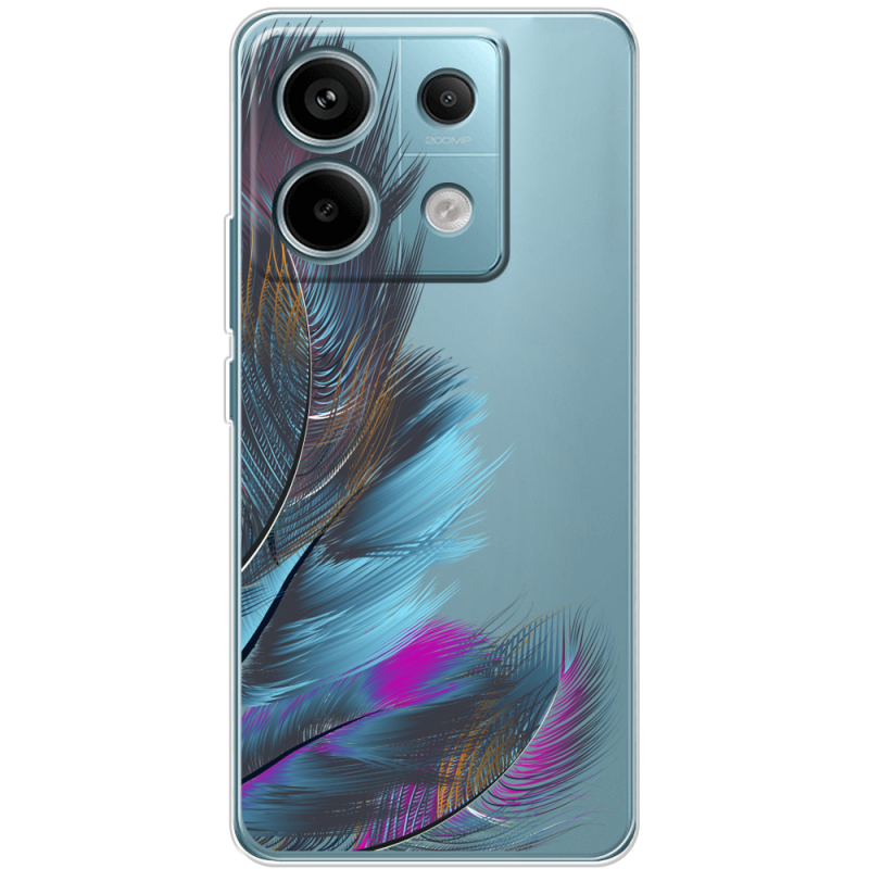 Прозрачный чехол BoxFace Xiaomi Redmi Note 13 Pro 5G Feathers