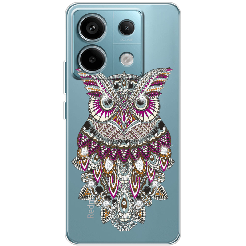 Чехол со стразами BoxFace Xiaomi Redmi Note 13 Pro 5G Owl