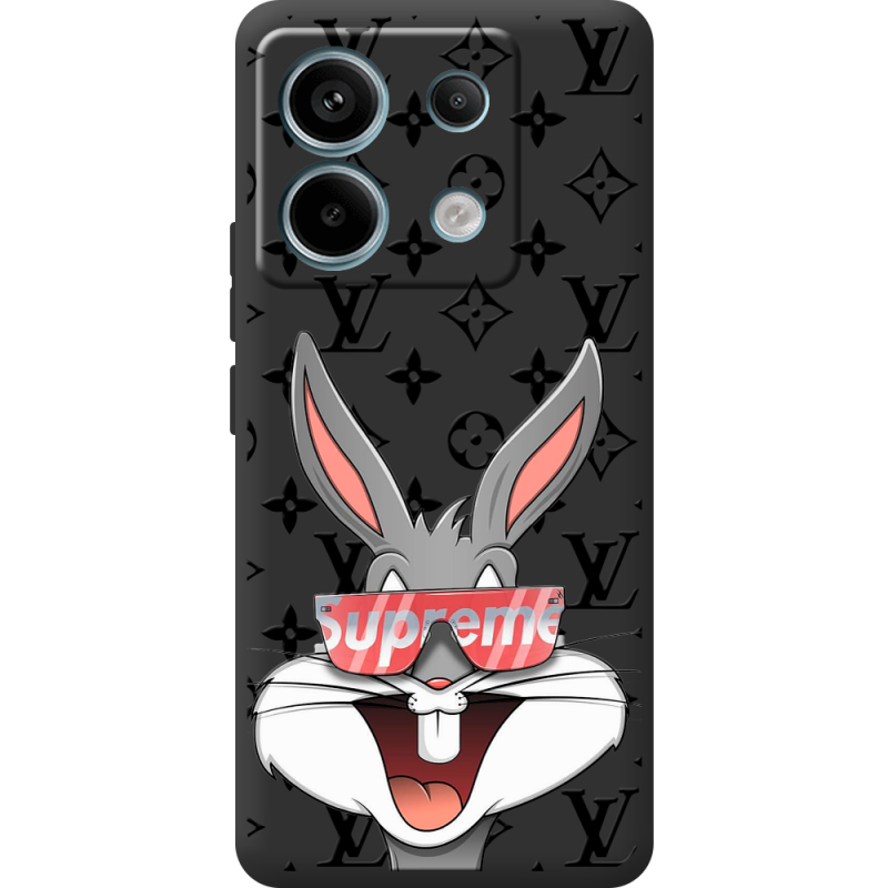 Черный чехол BoxFace Xiaomi Redmi Note 13 Pro 5G looney bunny