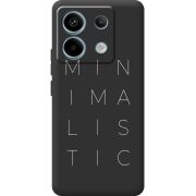 Черный чехол BoxFace Xiaomi Redmi Note 13 Pro 5G Minimalistic