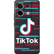 Черный чехол BoxFace Xiaomi Redmi Note 13 Pro 5G Tik Tok