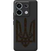 Черный чехол BoxFace Xiaomi Redmi Note 13 Pro 5G Ukrainian Trident