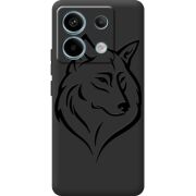 Черный чехол BoxFace Xiaomi Redmi Note 13 Pro 5G Wolf