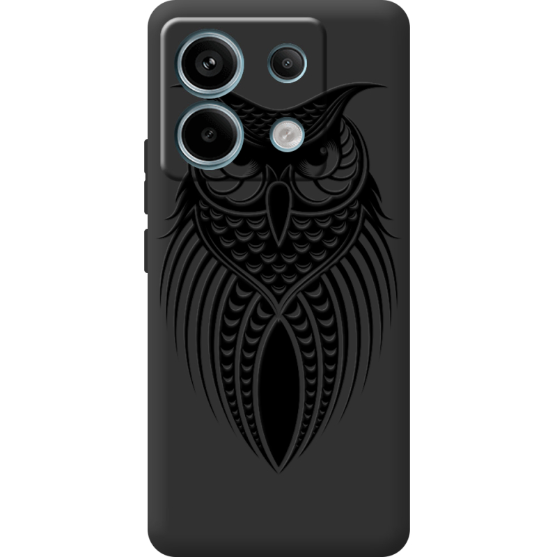 Черный чехол BoxFace Xiaomi Redmi Note 13 Pro 5G Owl