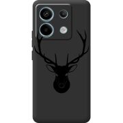 Черный чехол BoxFace Xiaomi Redmi Note 13 Pro 5G Deer