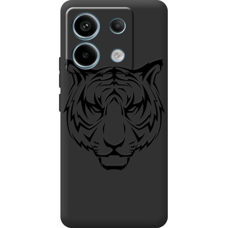 Черный чехол BoxFace Xiaomi Redmi Note 13 Pro 5G Tiger