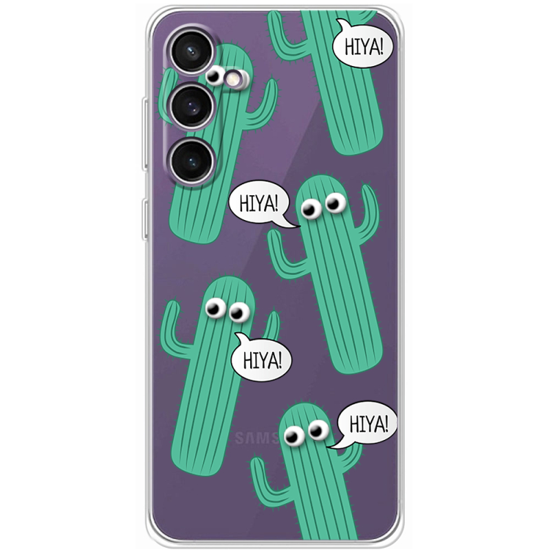 Прозрачный чехол BoxFace Samsung Galaxy S23 FE (S711) с 3D-глазками HIYA