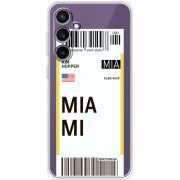 Прозрачный чехол BoxFace Samsung Galaxy S23 FE (S711) Ticket Miami
