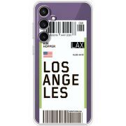 Прозрачный чехол BoxFace Samsung Galaxy S23 FE (S711) Ticket Los Angeles