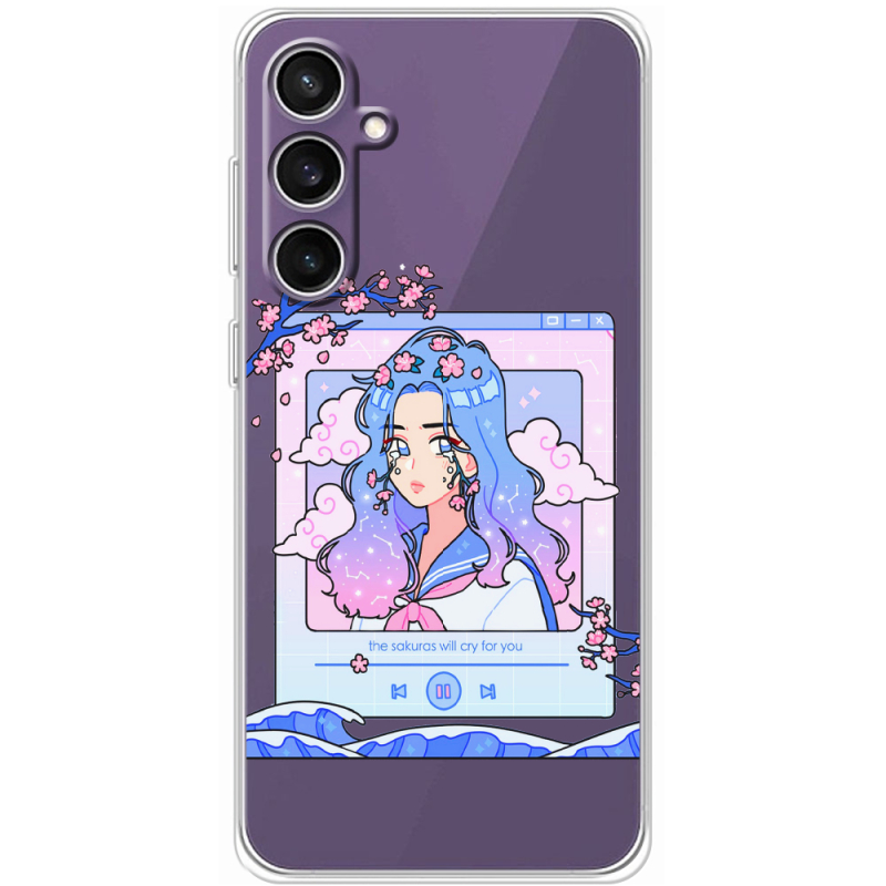 Прозрачный чехол BoxFace Samsung Galaxy S23 FE (S711) The Sakuras Will Cry For You