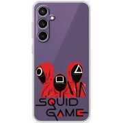 Прозрачный чехол BoxFace Samsung Galaxy S23 FE (S711) siquid game люди в красном