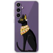 Чехол со стразами Samsung Galaxy S23 FE (S711) Egipet Cat