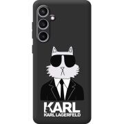 Черный чехол BoxFace Samsung Galaxy S23 FE (S711) Cat in Black