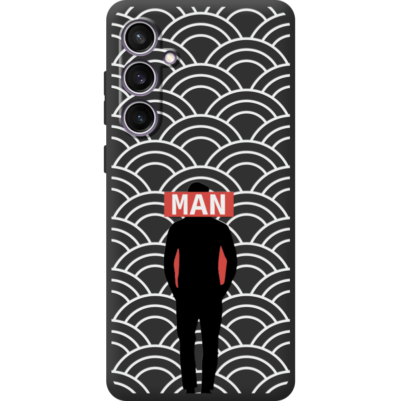 Черный чехол BoxFace Samsung Galaxy S23 FE (S711) Man Pattern