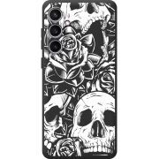 Черный чехол BoxFace Samsung Galaxy S23 FE (S711) Skull and Roses
