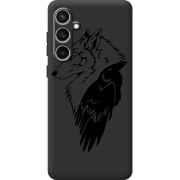 Черный чехол BoxFace Samsung Galaxy S23 FE (S711) Wolf and Raven