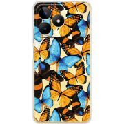 Прозрачный чехол BoxFace Realme C51 Butterfly Morpho