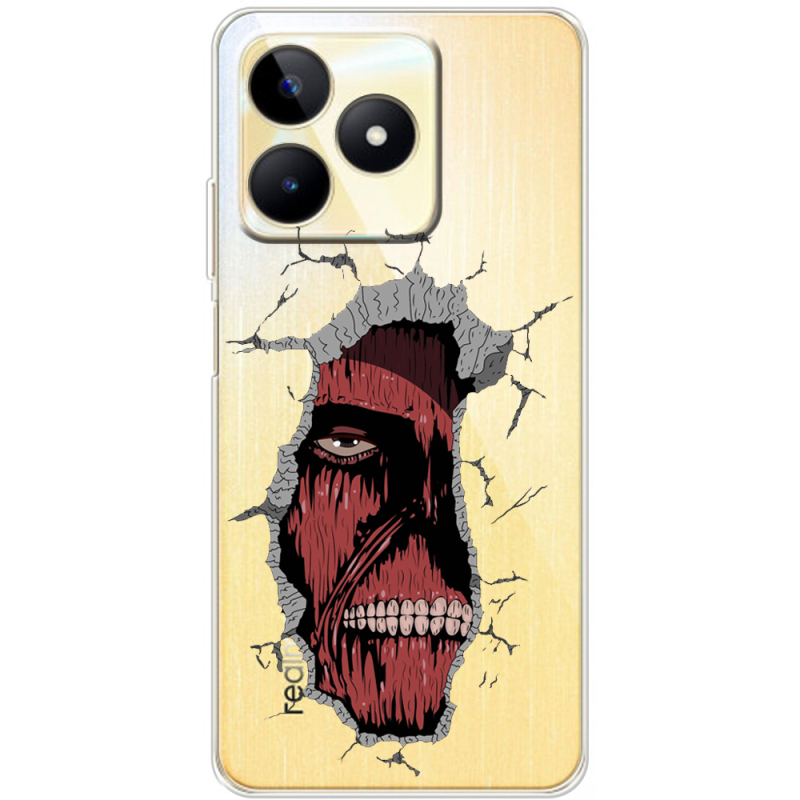 Прозрачный чехол BoxFace Realme C51 Нападение Титана