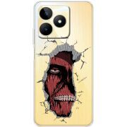 Прозрачный чехол BoxFace Realme C51 Нападение Титана