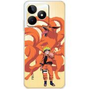 Прозрачный чехол BoxFace Realme C51 Naruto and Kurama