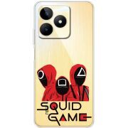 Прозрачный чехол BoxFace Realme C51 siquid game люди в красном