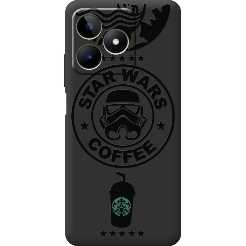 Черный чехол BoxFace Realme C51 Dark Coffee